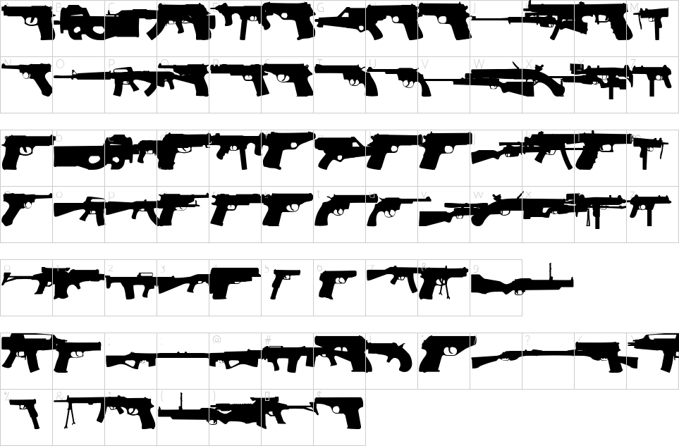 character map