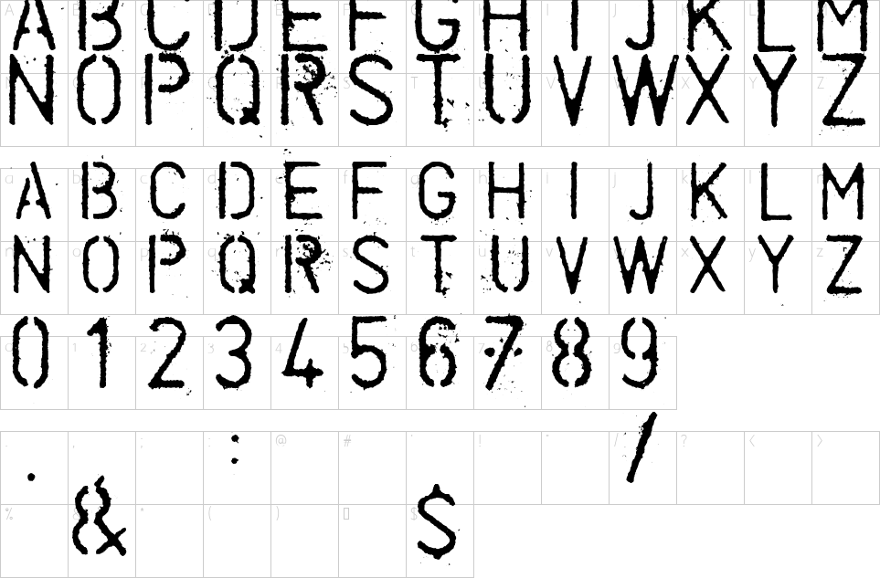 character map