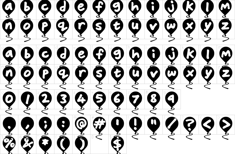 character map