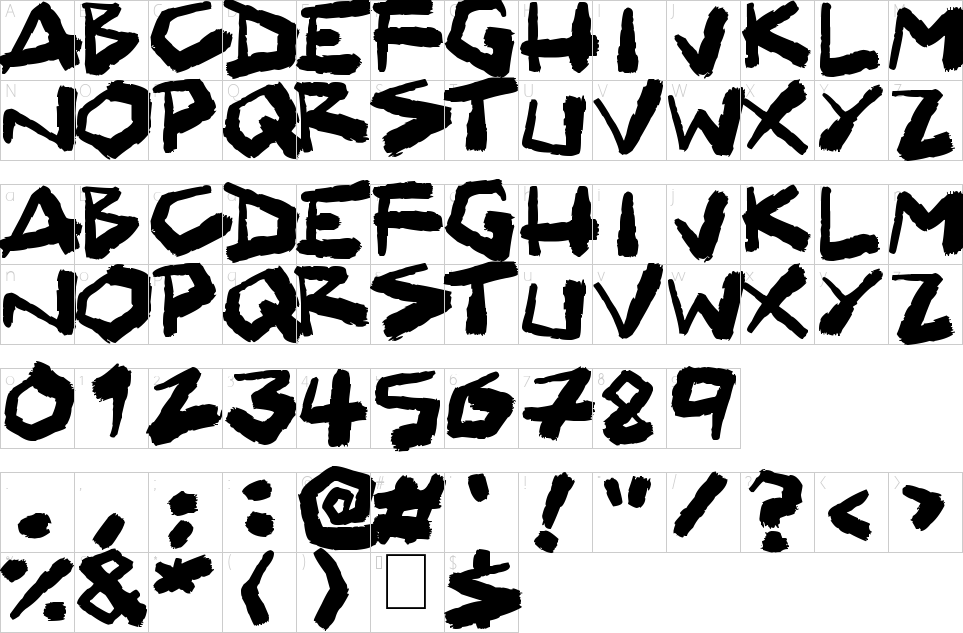 character map