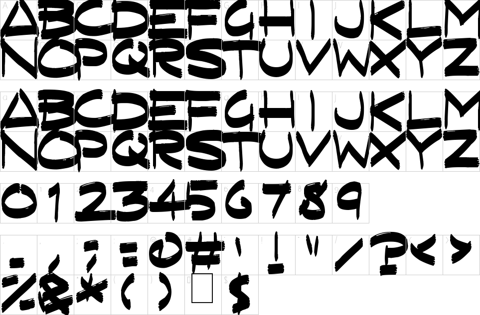 character map