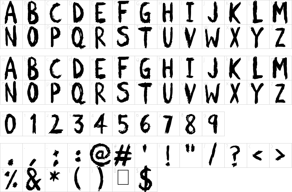 character map