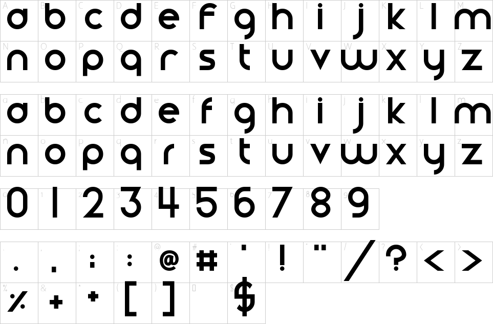 character map