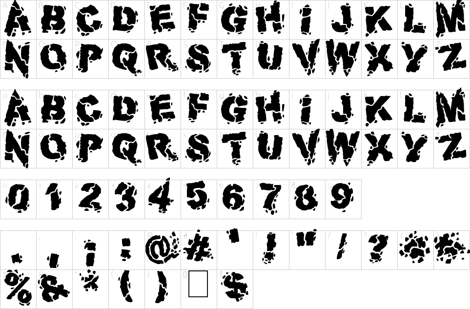 character map