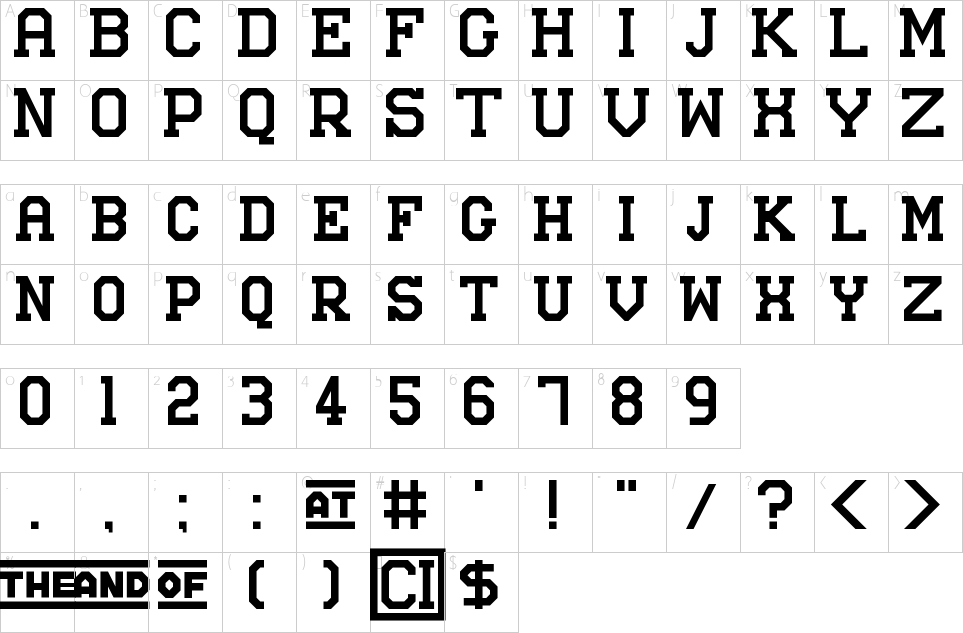 character map