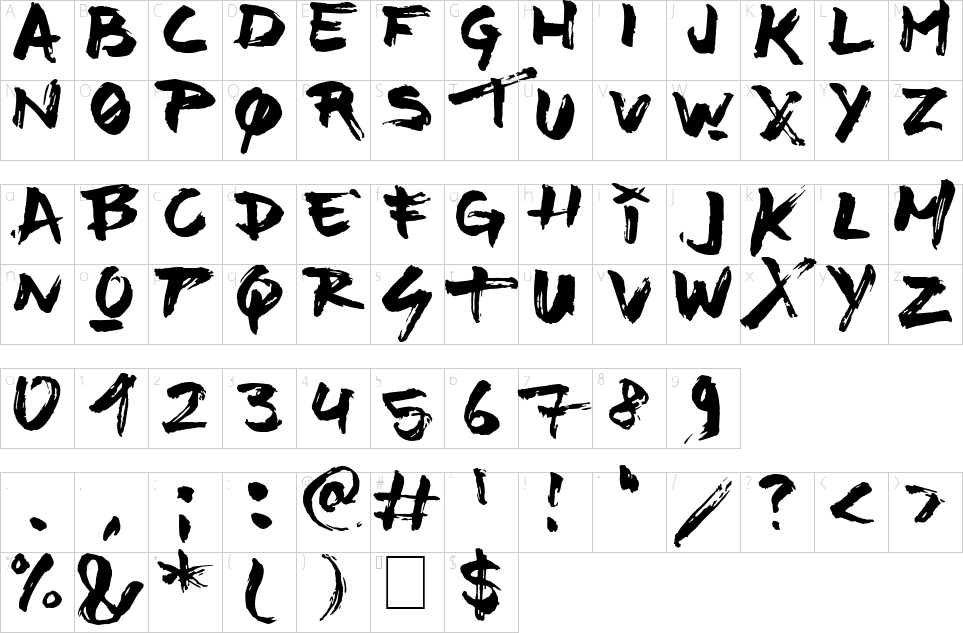 character map