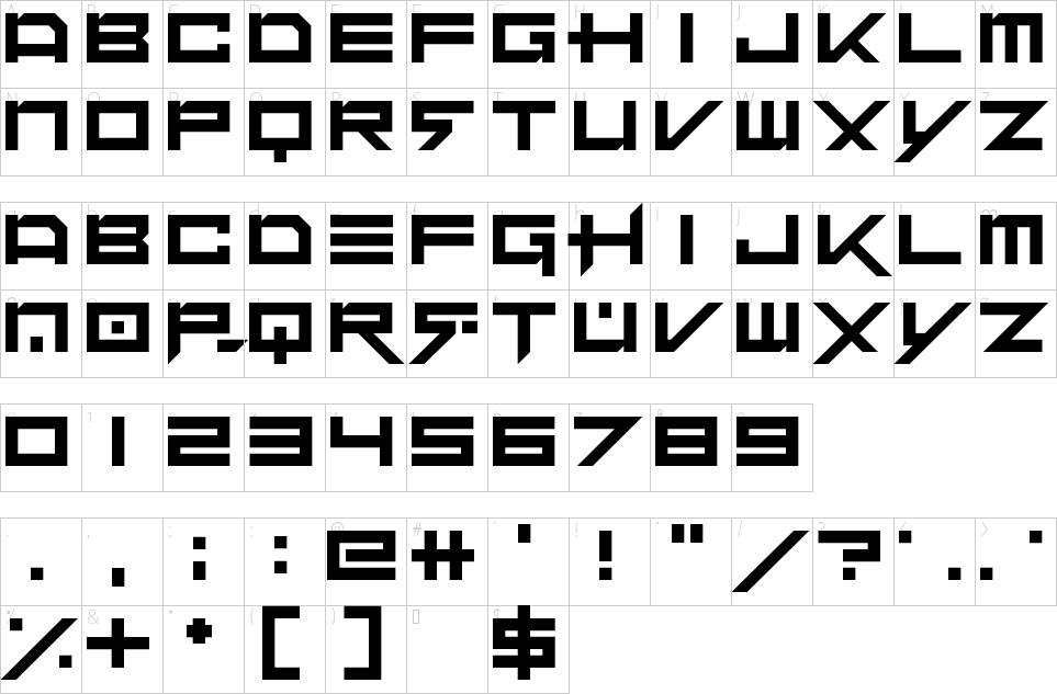 character map