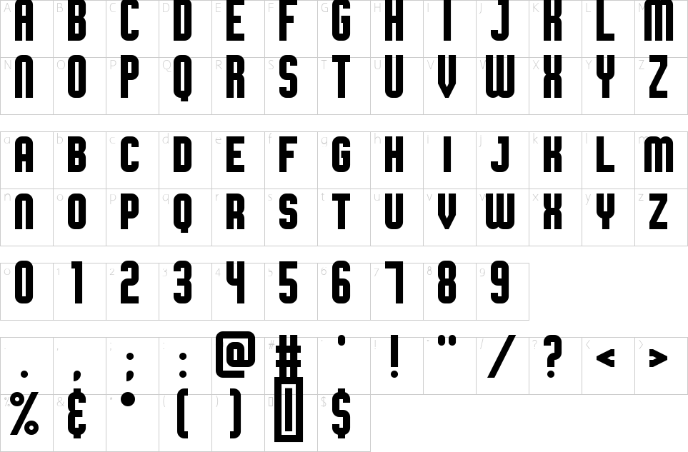 character map