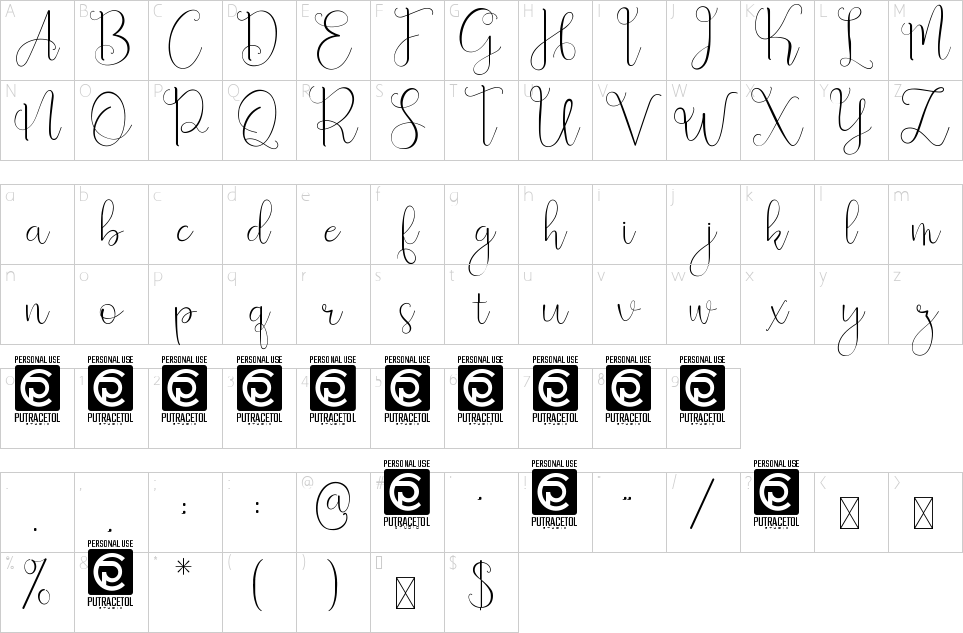 character map