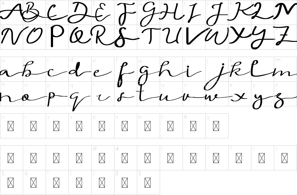 character map