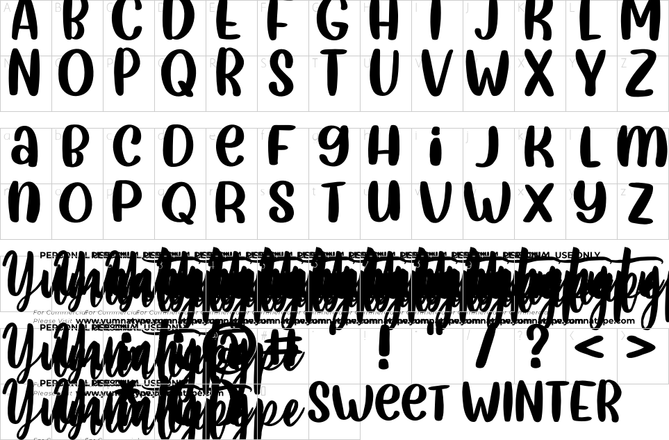 table des caractères