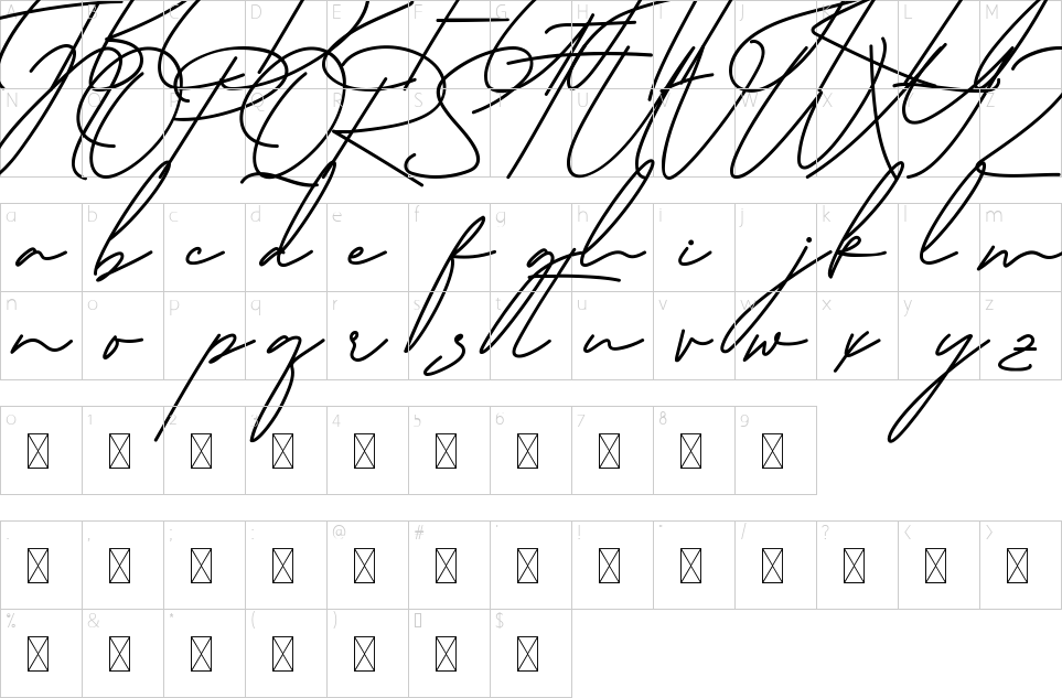 character map