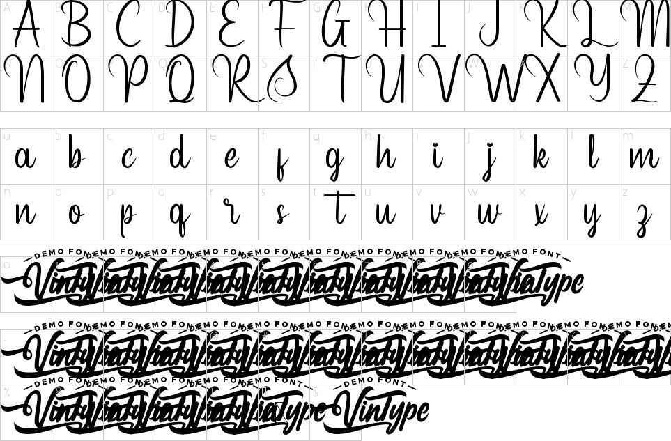 table des caractères