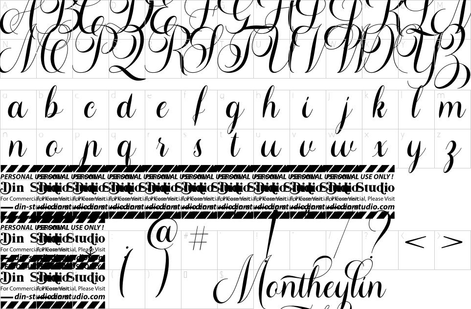table des caractères