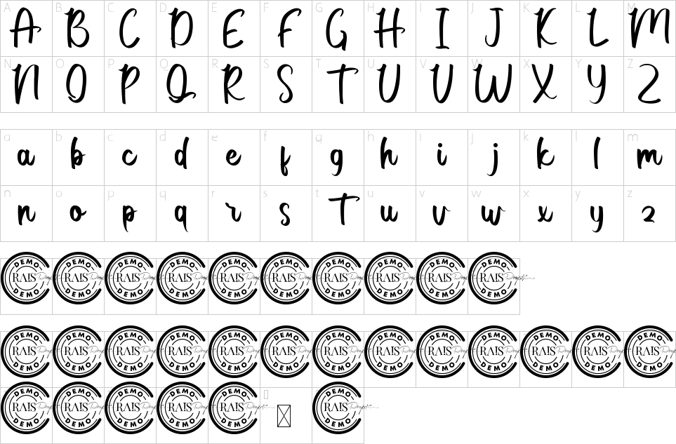 character map