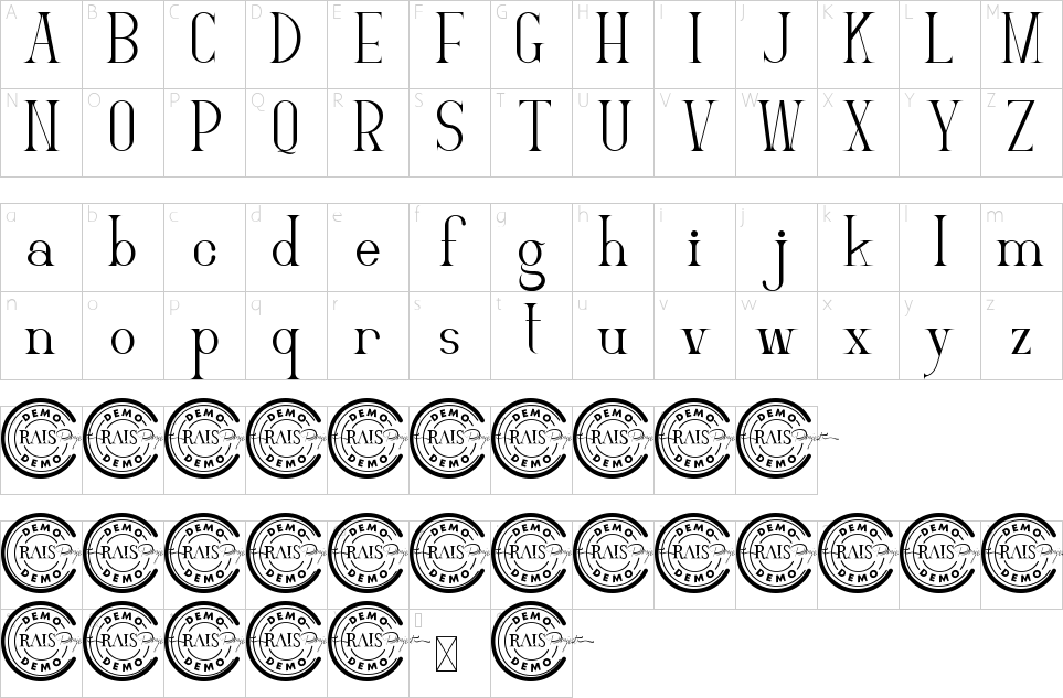 character map