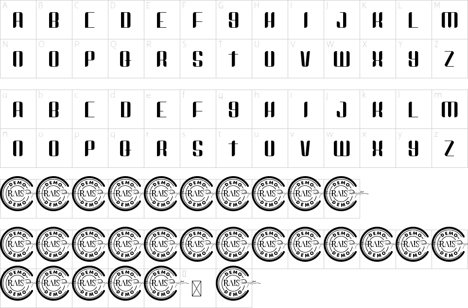 character map