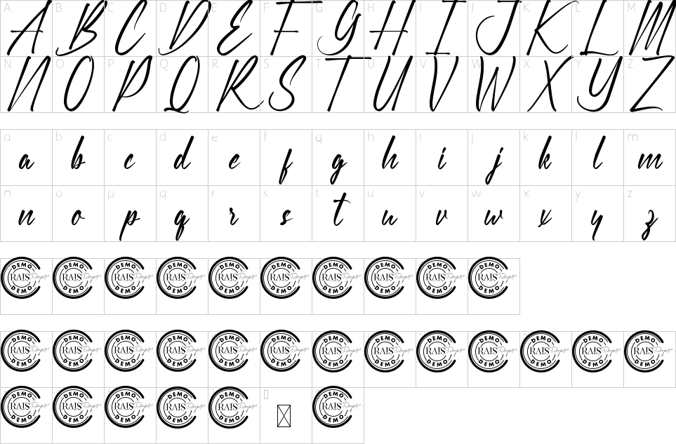 character map