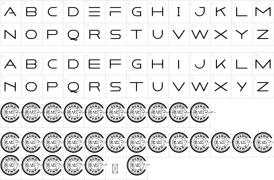 character map