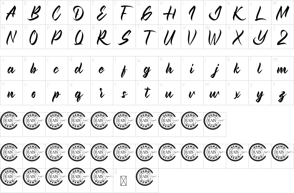 character map