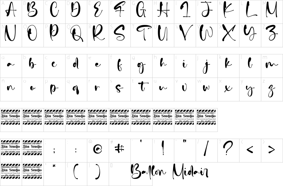 character map