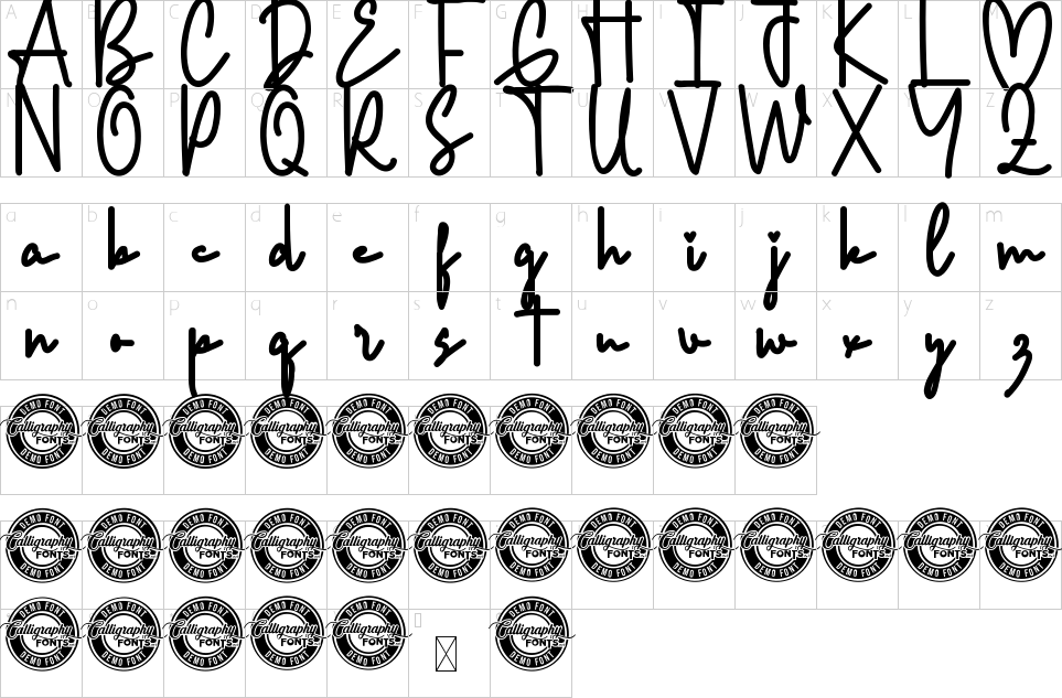 character map