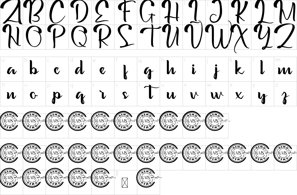 character map