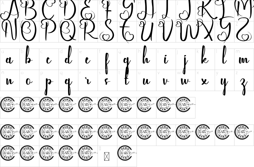 character map