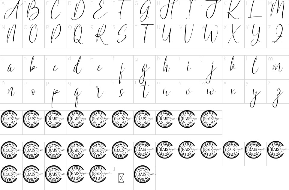 character map