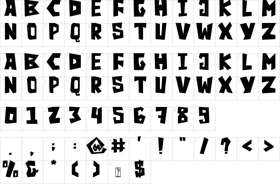 character map