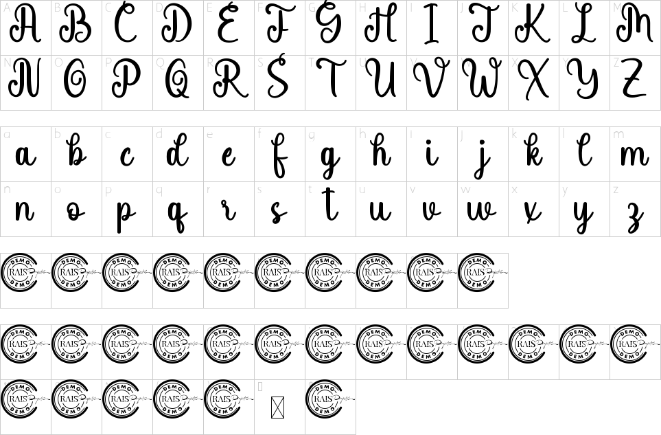 character map