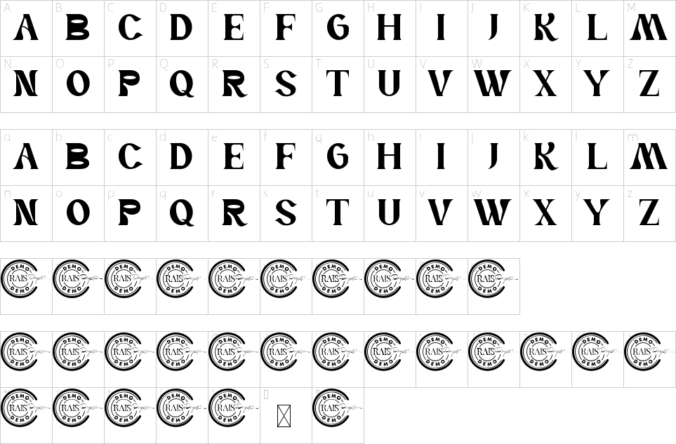 character map