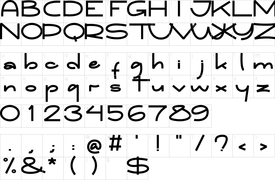 character map