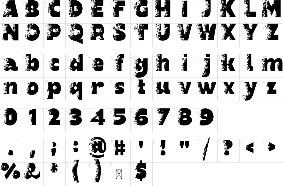 character map