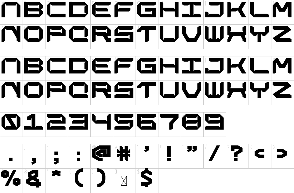 character map