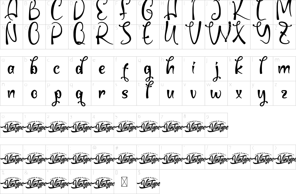 character map