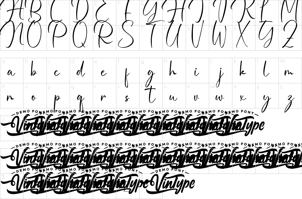 table des caractères