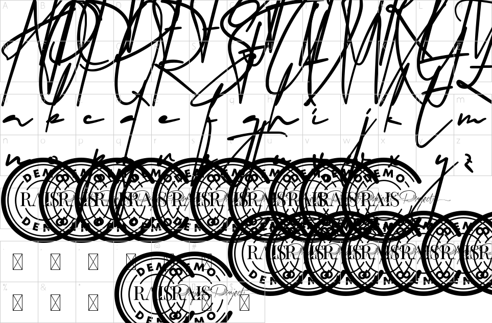 table des caractères