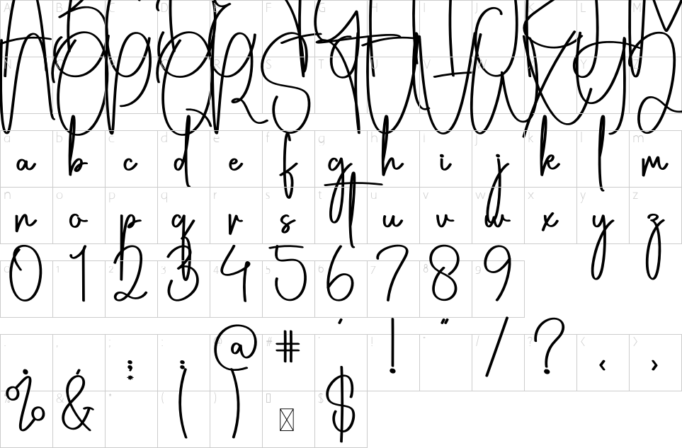 character map