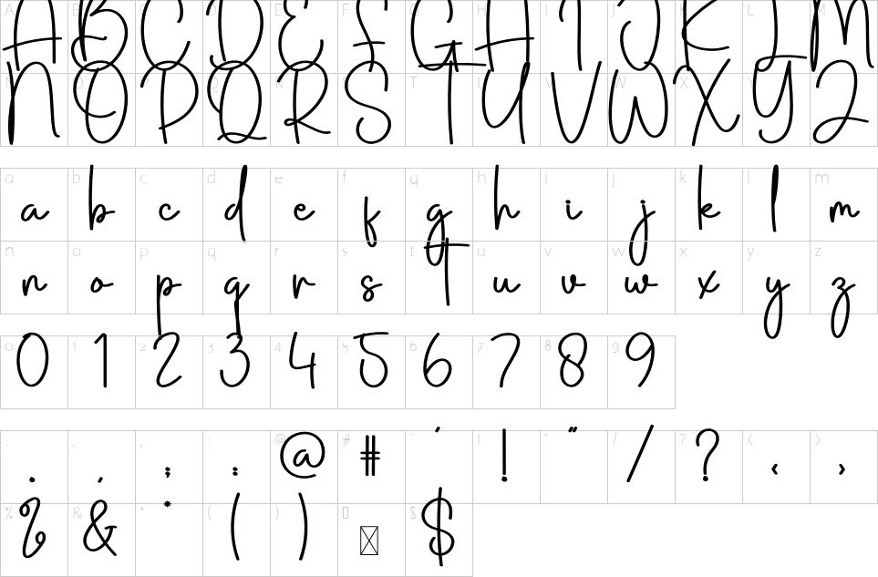 character map