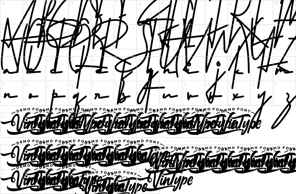 table des caractères