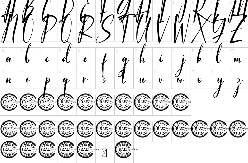 character map