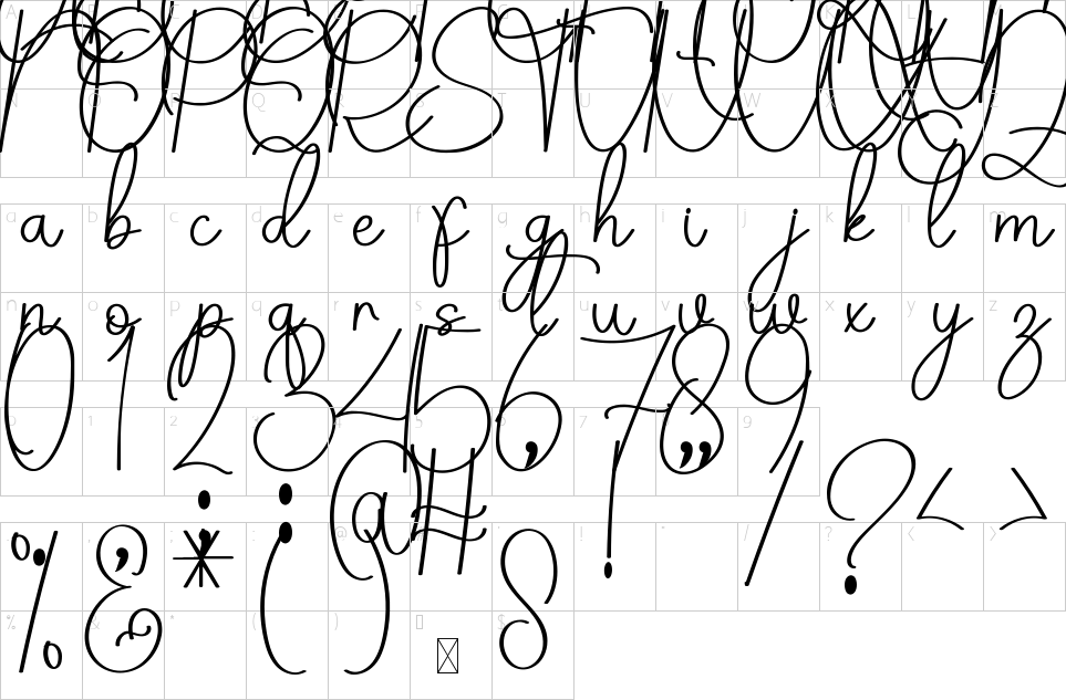 character map
