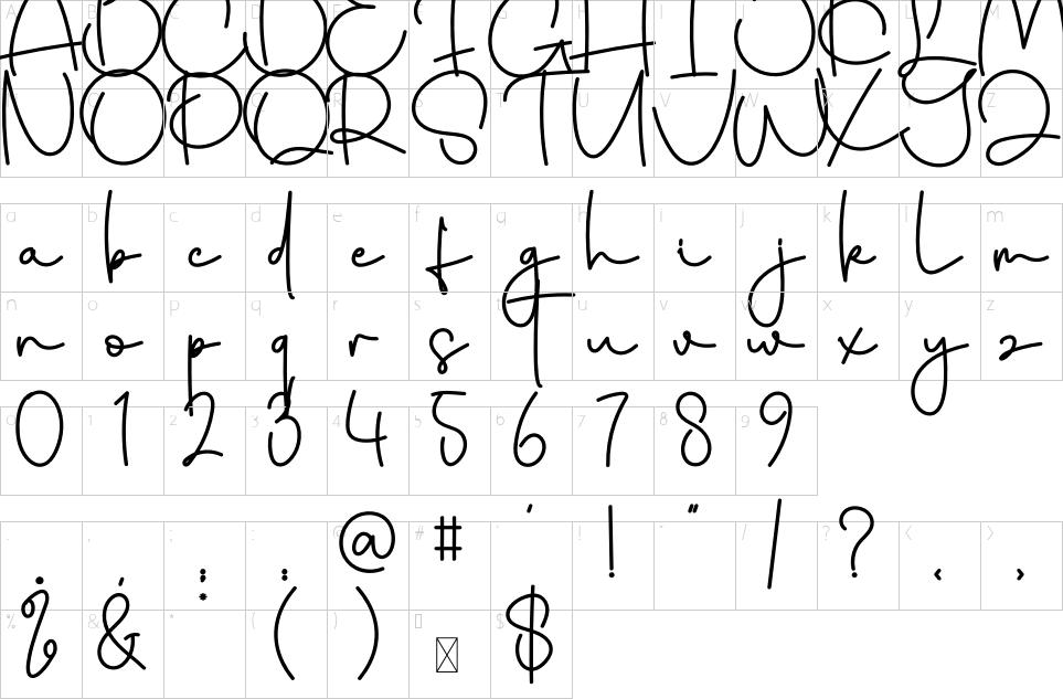 character map