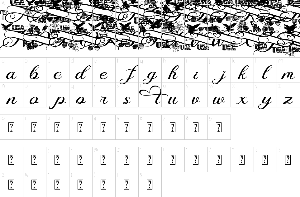 character map