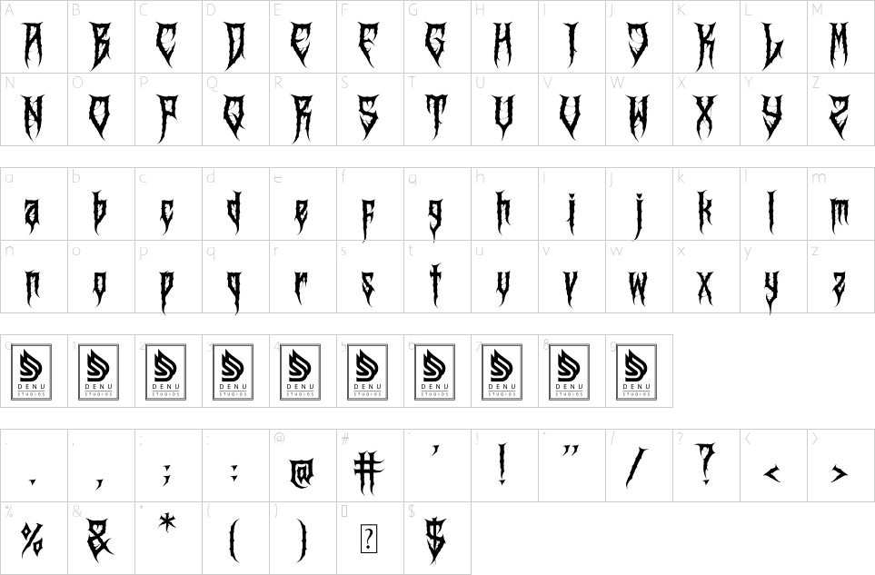 character map