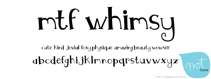 Mtf Whimsy Font 1001 Free Fonts